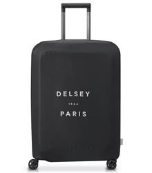 Delsey Luggage Cover - Medium (Fits 66 cm - 76 cm Luggage) - Black