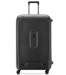 Delsey Moncey 82 cm 4-Wheel Luggage - Black (Recycled Material)