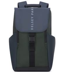 Delsey Securflap 16" Laptop Backpack with RFID - Army