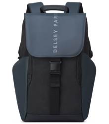 Delsey Securflap 16" Laptop Backpack with RFID - Black