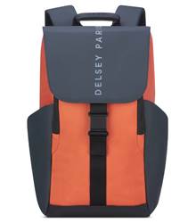 Delsey Securflap 16" Laptop Backpack with RFID - Orange