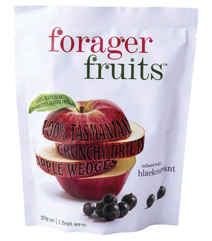 Forager Food Co - Freeze Dried Blackcurrant Infused Apple Wedges 20g