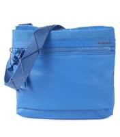 Hedgren Faith Crossover Shoulder Bag with RFID Pocket - Creased Strong Blue