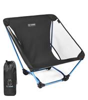 Helinox Ground Chair - Compact Camping Chair - Black / Cyan