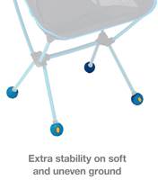 Helinox Vibram Ball Feet 55 mm 4 Pack - Blue (For use with Swivel Chair, Sunset Chair, Savanna Chair, Chair One XL) - HX12823