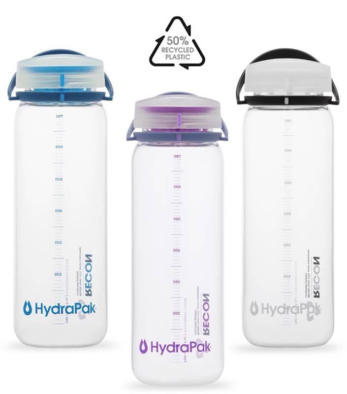  HydraPak Recon 750 ml Drink Bottle - Made with 50% Recycled Plastic