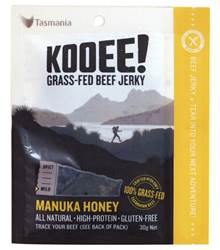Kooee! Snacks Beef Jerky 30g - Manuka Honey