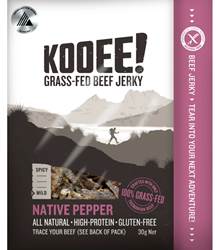 Kooee! Snacks Beef Jerky 30g - Native Pepperberry 