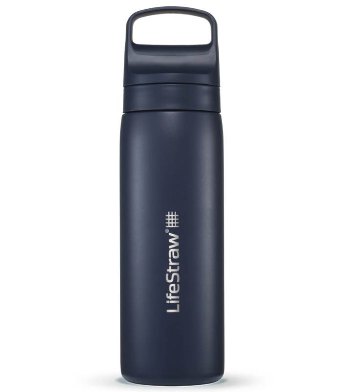 LifeStraw Go 2.0 - 500ml Stainless Steel Water Filter Bottle - Aegean Sea