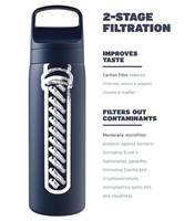 LifeStraw Go 2.0 - 500ml Stainless Steel Water Filter Bottle - Seafoam - LGV418SFWW