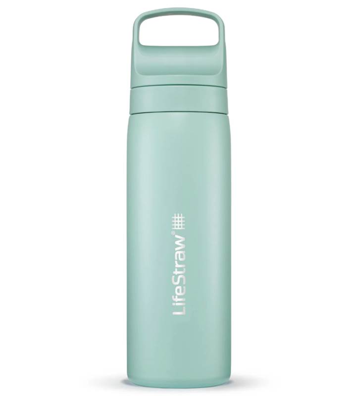  LifeStraw Go 2.0 - 500ml Stainless Steel Water Filter Bottle - Seafoam