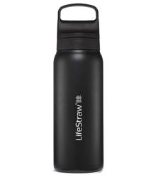 LifeStraw Go 2.0 - 700ml Stainless Steel Water Filter Bottle - Black