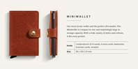 Secrid Miniwallet - Rango, Metallic, Dash and Optical Leather Range - Miniwallet-Glamour
