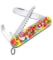 First-use children's pocket knife with rounded tip