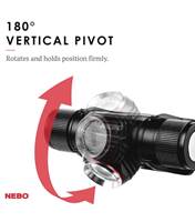 Nebo Transcend 1000 Lumen Rechargeable LED Headlamp - Black - 89626