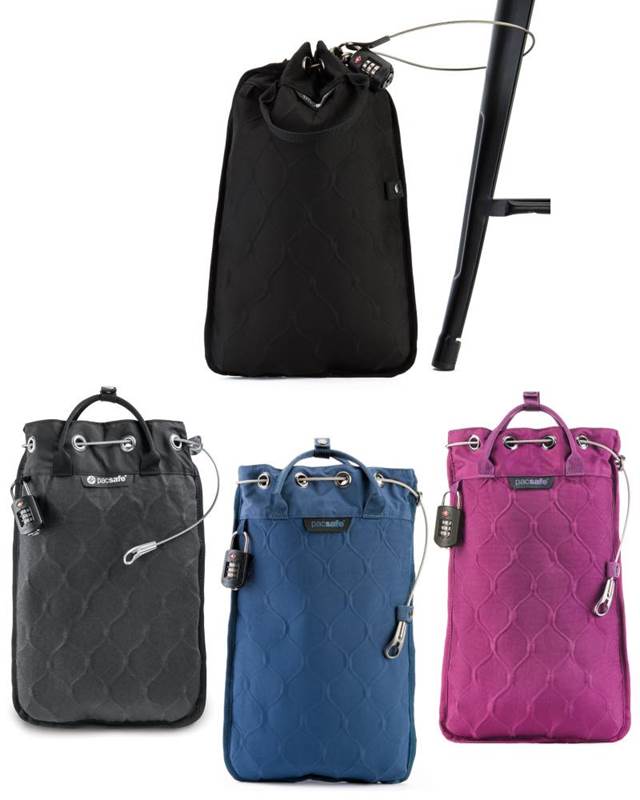Pacsafe Travelsafe 5L GII Anti-Theft Travel Portable Safe Bag- Black