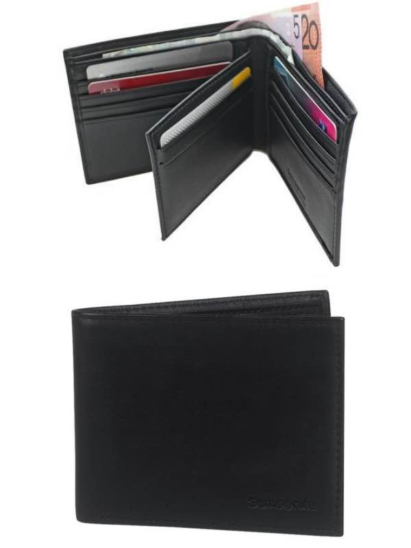 Samsonite RFID Blocking Leather Wallets : Wallet with Credit Card Flap - Black by Samsonite ...