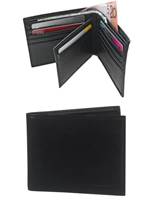 Samsonite RFID Blocking Leather Wallets : Wallet with Credit Card Flap - Black