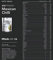 Radix Nutrition Keto Meal - Mexican Chilli (Plant Based) - 600 kcal - 9421907102900