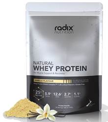Radix Nutrition Natural Whey Protein Powder 1kg - Vanilla
