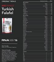 Radix Nutrition Original Meal - Turkish Falafel (Plant Based) - 600 kcal - 9421907102832