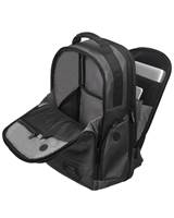 Rear compartment opens wide and features a tablet pocket and laptop pocket to fit up to a 15.6" laptop