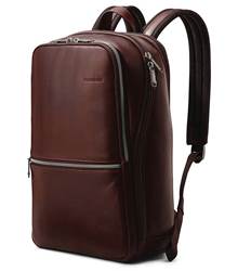 Samsonite Classic Leather 14.1" Laptop Backpack - Mahogany