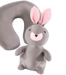 Samsonite Convertible Rabbit Travel Pillow - Grey / Pink