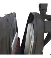 Laptop and tablet sections at the rear of the bag
