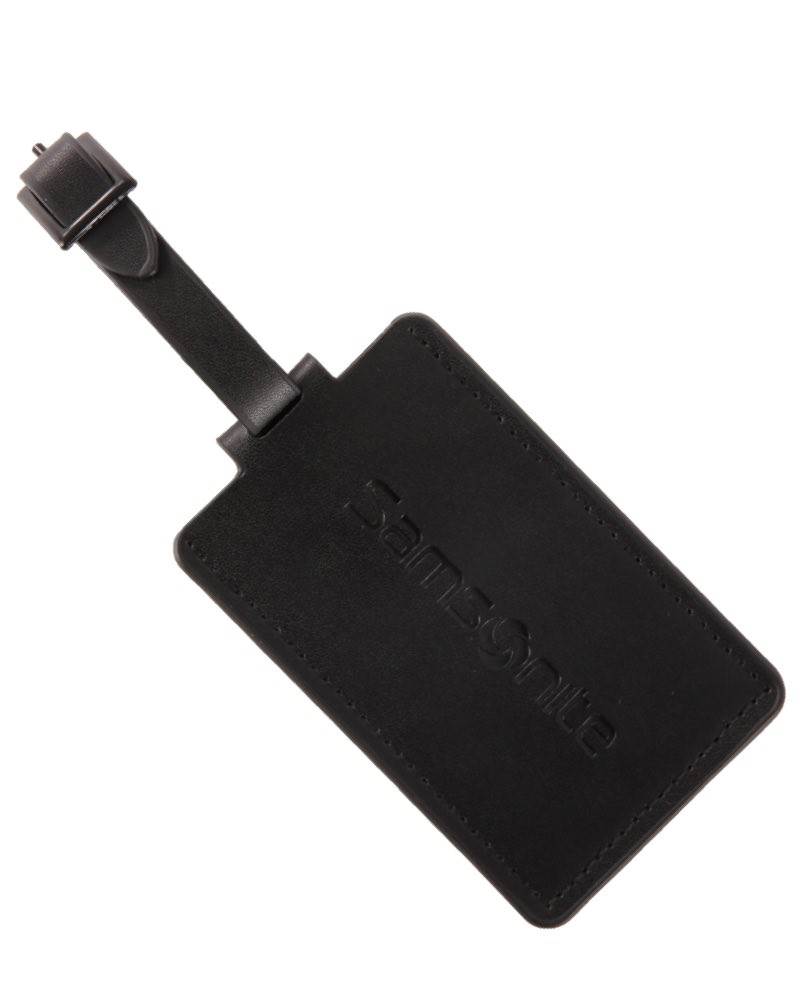 Samsonite Leather Luggage ID Tag - Black (Pack of 1) by Samsonite ...