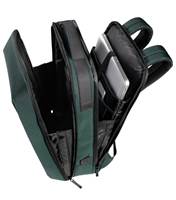 Laptop and tablet compartment at rear of bag