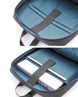 Padded non-scratch lining, laptop compartment with elastic Velcro closure fits most laptops with screens up to 15.6”