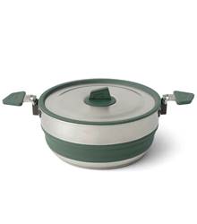 Sea To Summit Detour Stainless Steel Collapsible 3L Pot - Green