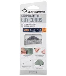 Sea To Summit Ground Control Guy Cords (4 Pack) - Grey