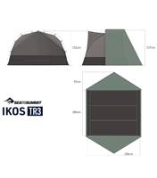 Sea To Summit Ikos TR3 Ultralight Tent (3 Person) - Laurel Wreath - ATS043281-182002