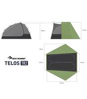 Sea To Summit Telos TR2 Ultralight Tent (2 Person) - Green - ATS2040-01170409