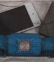 Identify contents easily through the ultra-lightweight yet durable black mesh