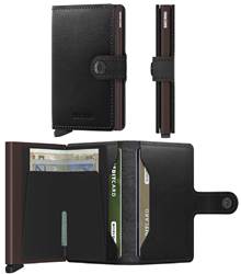 Secrid Miniwallet Compact RFID Wallet - Original Black / Brown