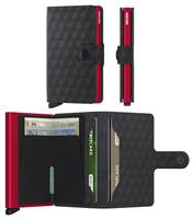 Secrid Miniwallet Compact Wallet - Optical Black / Red