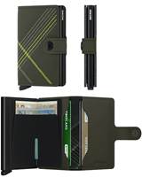 Secrid Miniwallet Compact Travel Wallet - Stitch - Linea Lime
