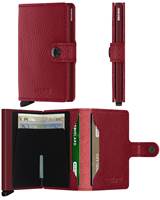 Secrid Miniwallet Compact Wallet - Veg Tanned - Rosso Bordeaux