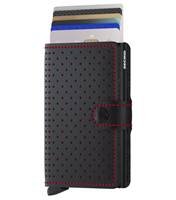 Secrid Miniwallet Perforated - Compact Wallet - Black / Red - SC9814
