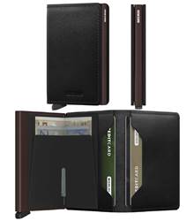 Secrid Slimwallet Compact RFID Wallet - Original Black / Brown