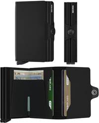 Secrid Twinwallet - Compact Wallet - Matte Leather - Black 