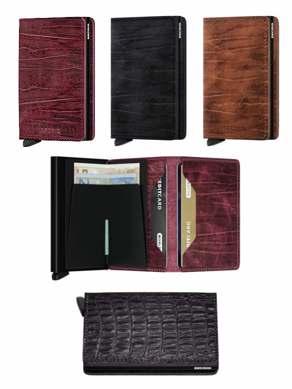 Secrid Slim Wallet 3D Black Leather with RFID Safe Card case Prism ...