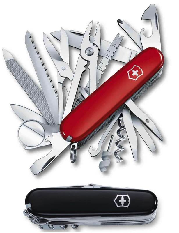 Swiss Champ - Swiss Army Knife : Available in Red & Black : Victorinox