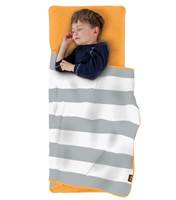 The Shrunks Zipaire Toddler Siesta Self Inflating Travel Pad / Nap Bed and Blanket - Orange