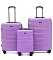 Tosca Interstellar 4-Wheel Expandable Luggage Set of 3 - Violet (Small, Medium and Large)