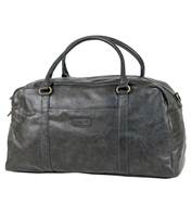 Tosca Vegan Leather Duffle Bag - Medium - Ash Black