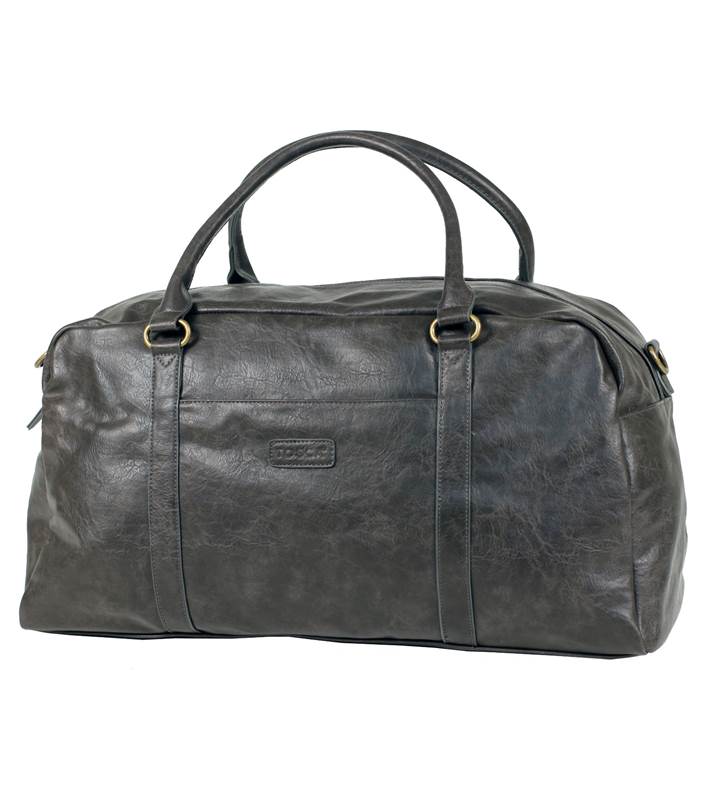Tosca Vegan Leather 45L Duffle Bag - Medium - Ash Black
